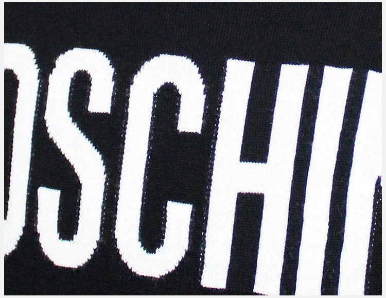 商品[国内直发] Moschino|Moschino 莫斯奇诺 女士黑色套头衫 EJ0916-5500-1555,价格¥1797,第7张图片详细描述