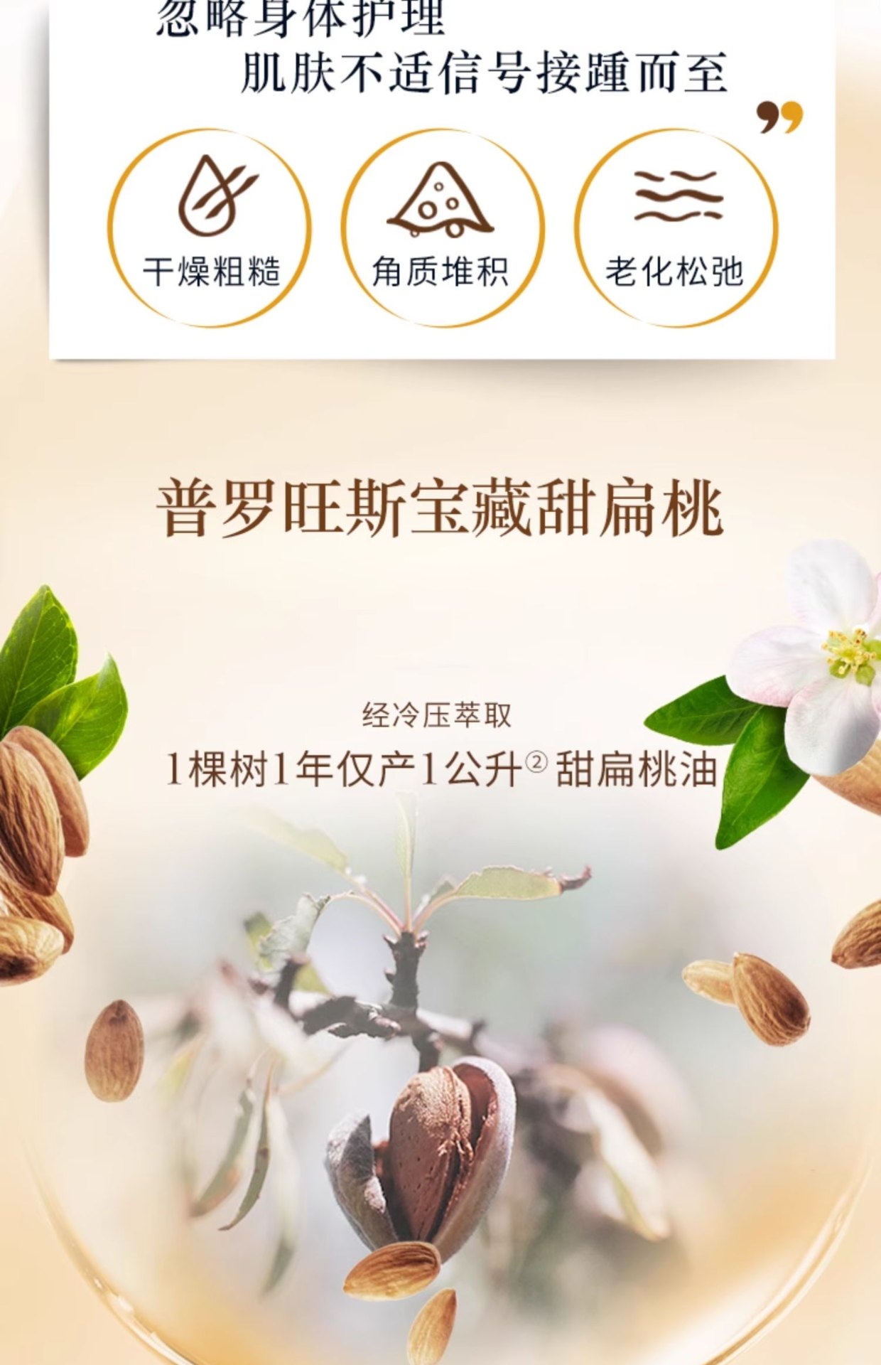 商品【原封正品】 L'Occitane|L'OCCITANE 欧舒丹 甜扁桃去角质磨砂膏 200ml 温和清洁保湿滋润护理,价格¥272,第3张图片详细描述