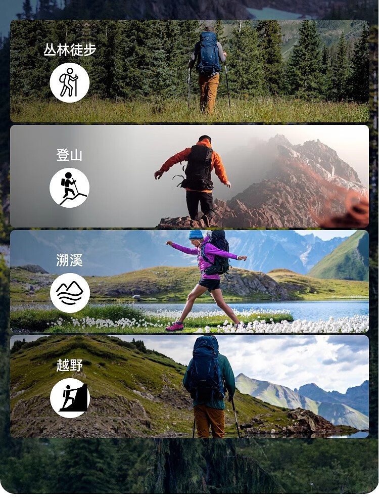 商品[国内直发] Osprey|OSPREY 鹞鹰KYTE68L/58L/48L/38L登山包 女户外旅行包 双肩背包大容量徒步包 黑色/紫红色/卡其色,价格¥1318,第6张图片详细描述