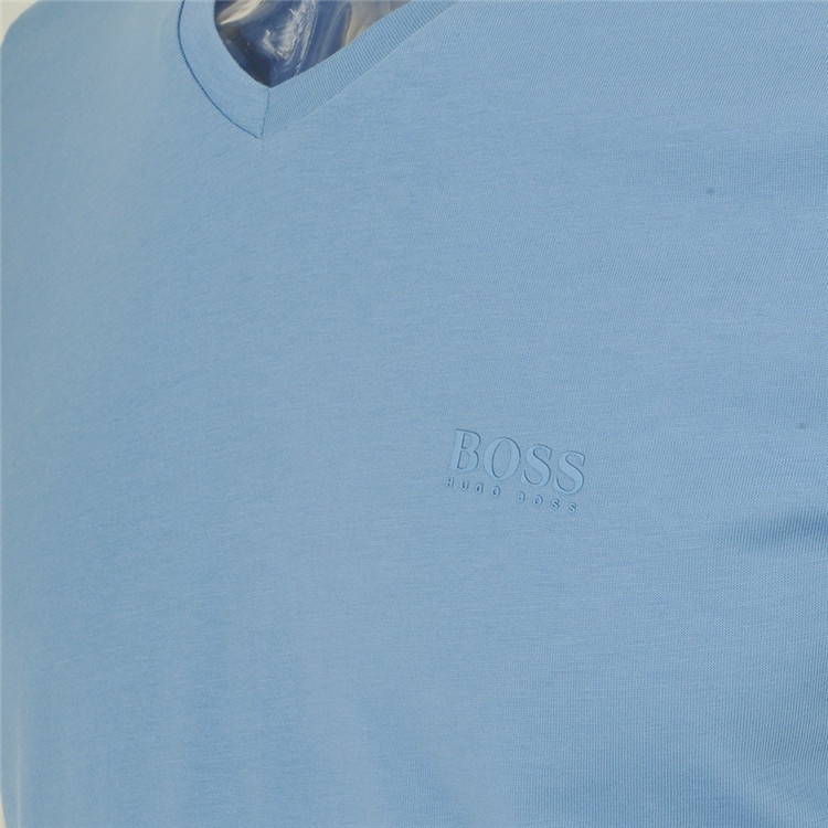 商品Hugo Boss|Hugo Boss 雨果博斯 男士休闲短袖浅蓝色棉 C-CANISTRO806613492,价格¥357,第7张图片详细描述