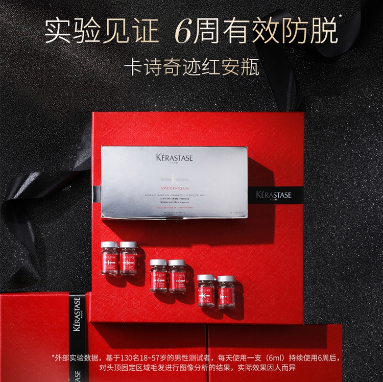 商品Kérastase|Kerastase卡诗白金养护洗护套装 洗发水250ml+奇迹�红安瓶6mlx42,价格¥1329,第7张图片详细描述