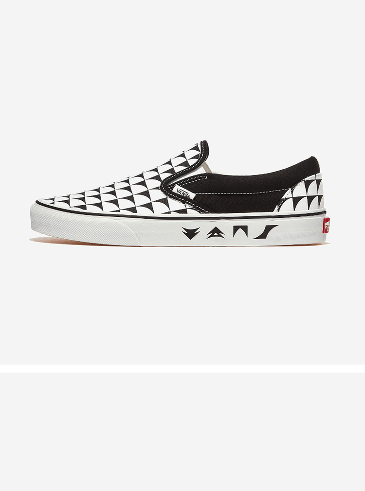商品Vans|【Brilliant|包邮包税】万斯 CLASSIC SLIP-ON  休闲鞋 便鞋 一脚蹬 懒人鞋  VN000CT5BP7 CHECKERBOARD BLACK/TRUE WHITE,价格¥329,第2张图片详细描述