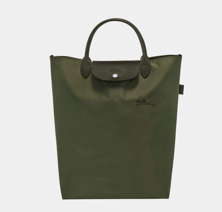 商品Longchamp|珑骧Logo压花 再生聚酰胺拼帆布 托特包Tote包购物袋手提包 中号 女款 多色（香港仓发货）,价格¥857,第8张图片详细描述