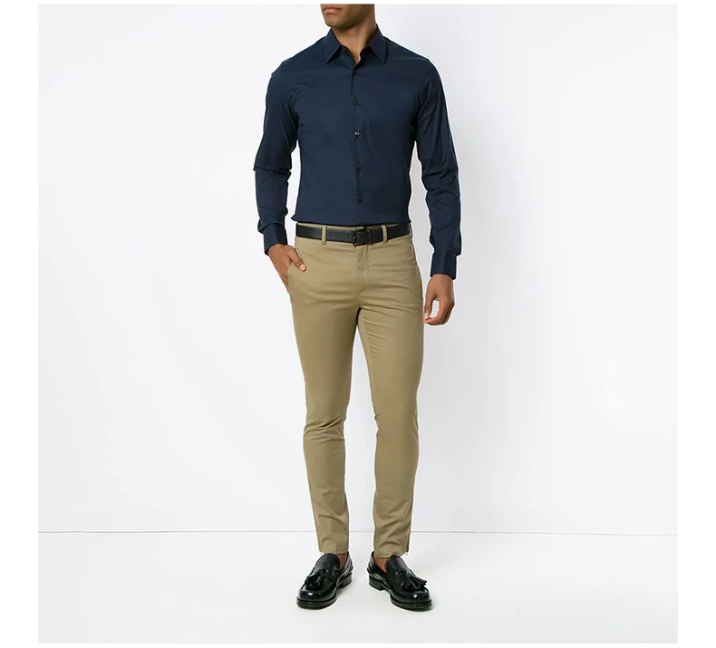 商品Prada|PRADA 男士衬衫海军蓝色 UCM608-F62-F0124,价格¥1781,第7张图片详细描述