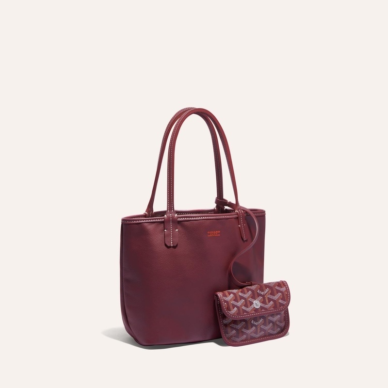 商品Goyard|高雅德 Anjou Mini男女黑色帆布/小牛皮手提包 ANJOUSMINCG01TY01P（十一色可选）,价格¥18634,第20张图片详细描述