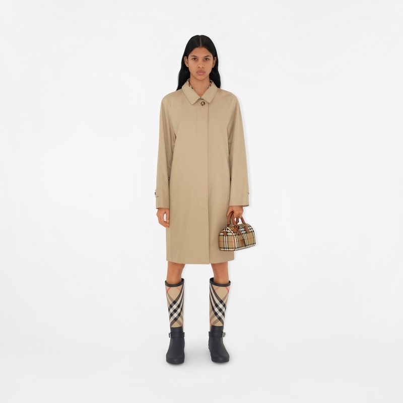 商品Burberry|博柏利 女士棕色聚氨酯/棉保龄球包 80921301,价格¥8849,第17张图片详细描述