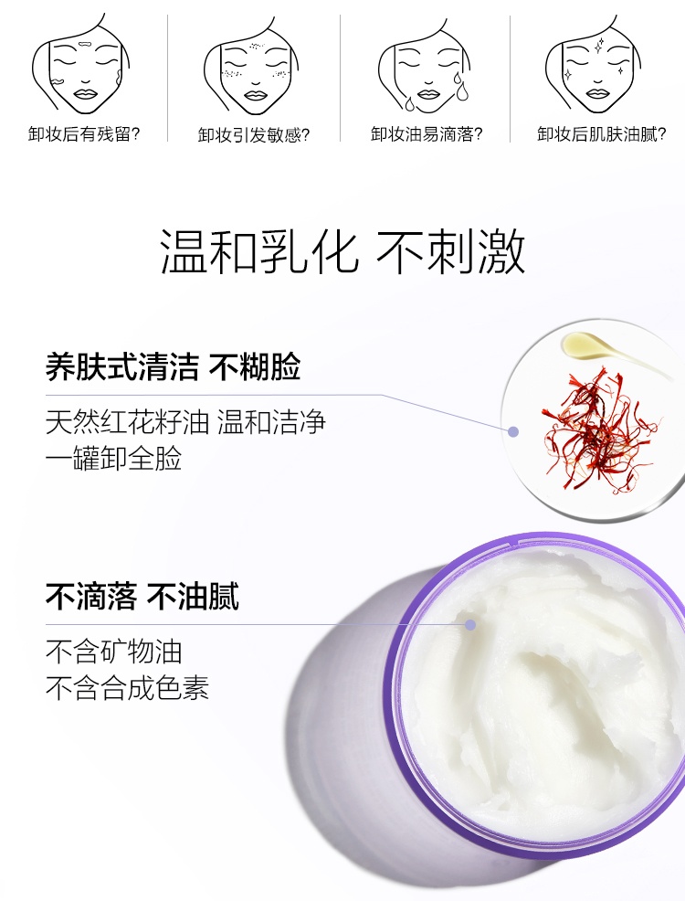 商品[国内直发] Clinique|倩碧 紫胖子卸妆膏 面部眼唇卸妆三合一 敏感肌适用 125ml,价格¥142,第2张图片详细描述