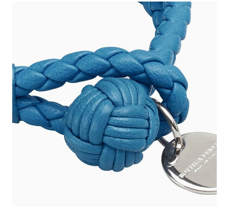商品Bottega Veneta|Bottega Veneta 葆蝶家 蓝色编织手链 113546-V001D-4321,价格¥1507,第4张图片详细描述