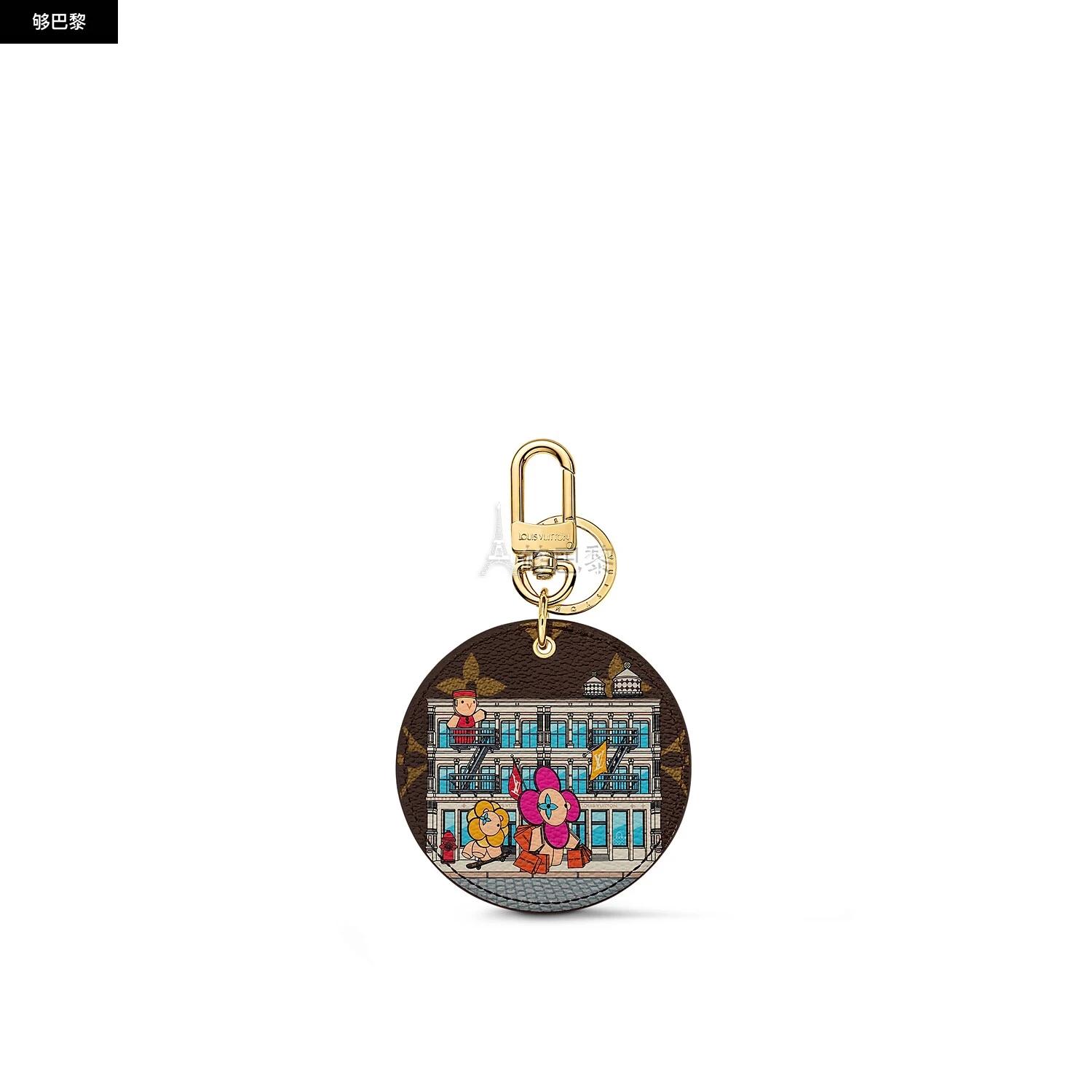 商品Louis Vuitton|【预售】 LV路易威登 25春夏 女士 钥匙扣 ILLUSTRE XMAS NEW YORK 包饰与钥匙扣 M00873 ,价格¥3185,第2张图片详细描述