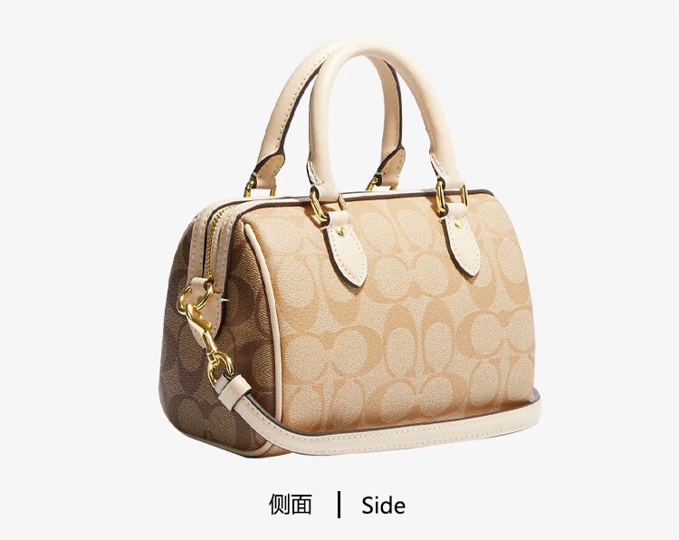 商品Coach|COACH/蔻驰 女士PVC配皮单肩斜挎手提包 CH160IMOT4,价格¥1783,第6张图片详细描述