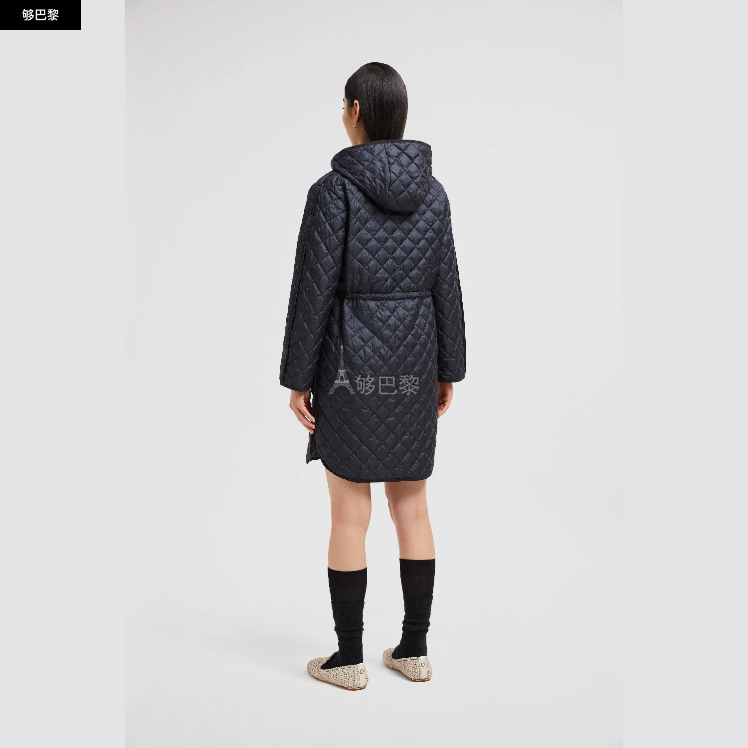 商品Moncler|【预售】 MONCLER 盟可睐 25秋冬 女士 羽绒服 Etelan Hooded Diamond-Quilted Long Down Jacket K10931C0000454AQE779 ,价格¥15545,第3张图片详细描述