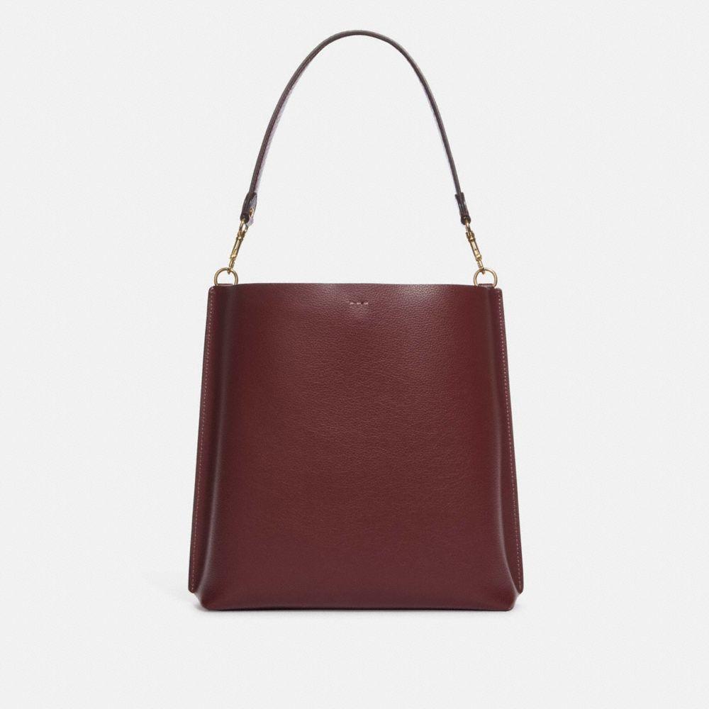 商品[国内直发] Coach|蔻驰水桶包女奢侈品专柜款Mollie28 纯色皮质手提单肩斜挎包水桶包大号礼物送女友CA214 SVNBA,价格¥784,第10张图片详细描述