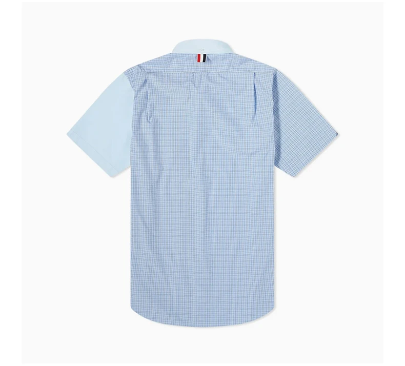 商品Thom Browne|THOM BROWNE 浅蓝色男士衬衫 MWS239F-07147-480,价格¥2897,第4张图片详细描述