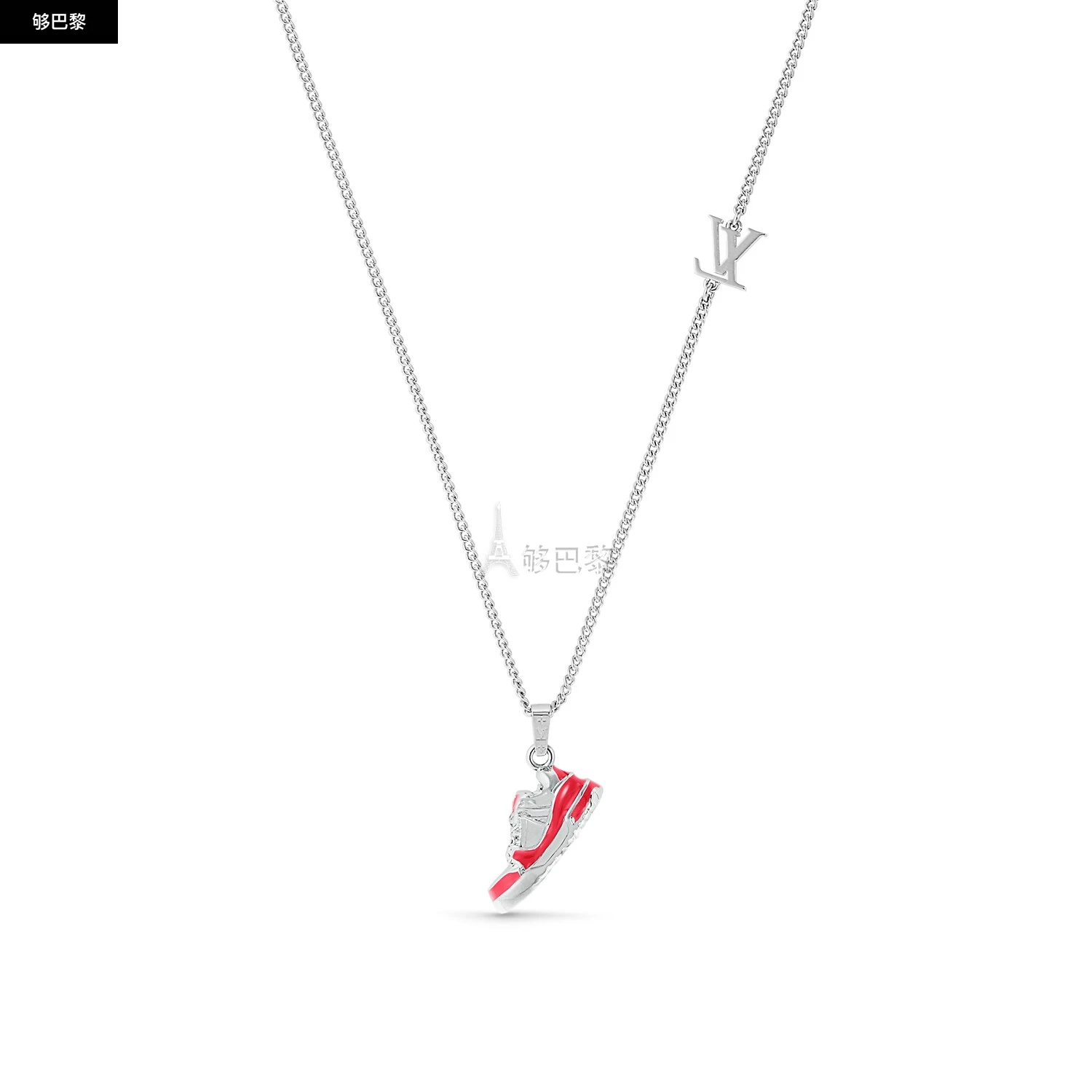 商品Louis Vuitton|【预售】 LV路易威登 25春夏 男士 吊坠 LV TRAINER 项链 M01407 ,价格¥6229,第2张图片详细描述