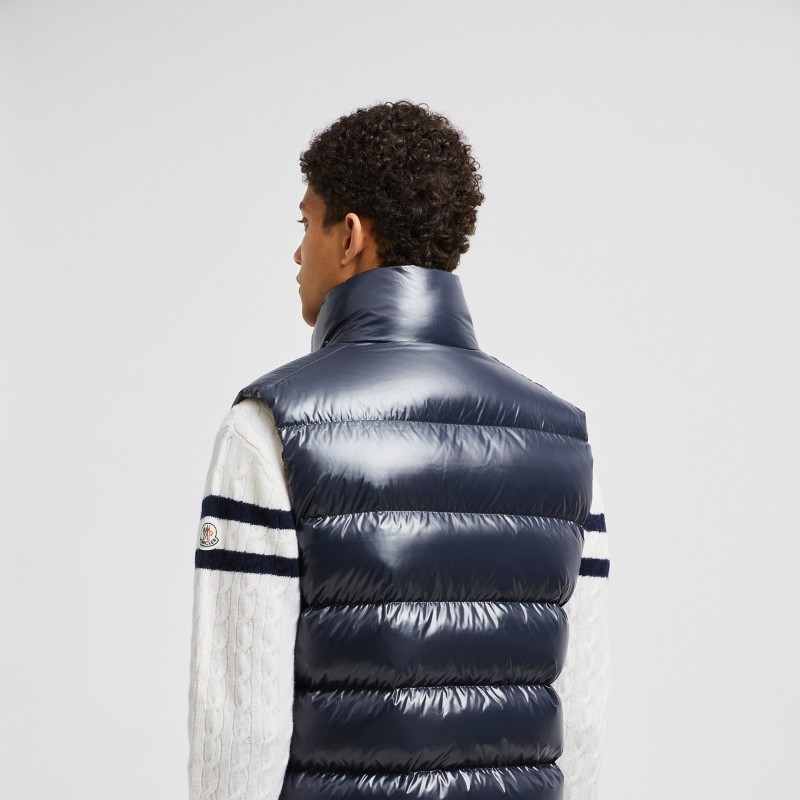 商品Moncler|蒙口 TIBB系列男士深蓝色无袖羽绒服 J20911A0009668950742（两色可选）,价格¥7104,第6张图片详细描述