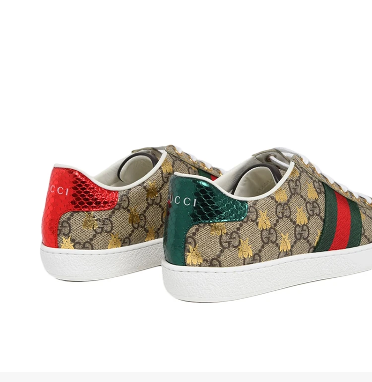 商品[国内直发] Gucci|GUCCI 女士米印花运动鞋 550051-9N050-8465,价格¥6779,第6张图片详细描述