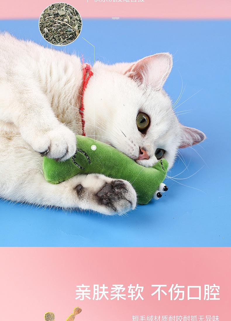 商品[国内直发] GLENVINTEN|宠物毛绒玩具耐咬含猫薄荷猫咪玩具互动玩乐宠物用品猫玩具,价格¥52,第2张图片详细描述