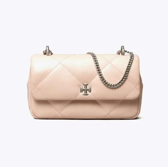 商品Tory Burch|汤丽柏琦女款Kira 菱格形绗缝迷你翻盖肩背斜挎包 （香港仓发货）,价格¥2121,第14张图片详细描述