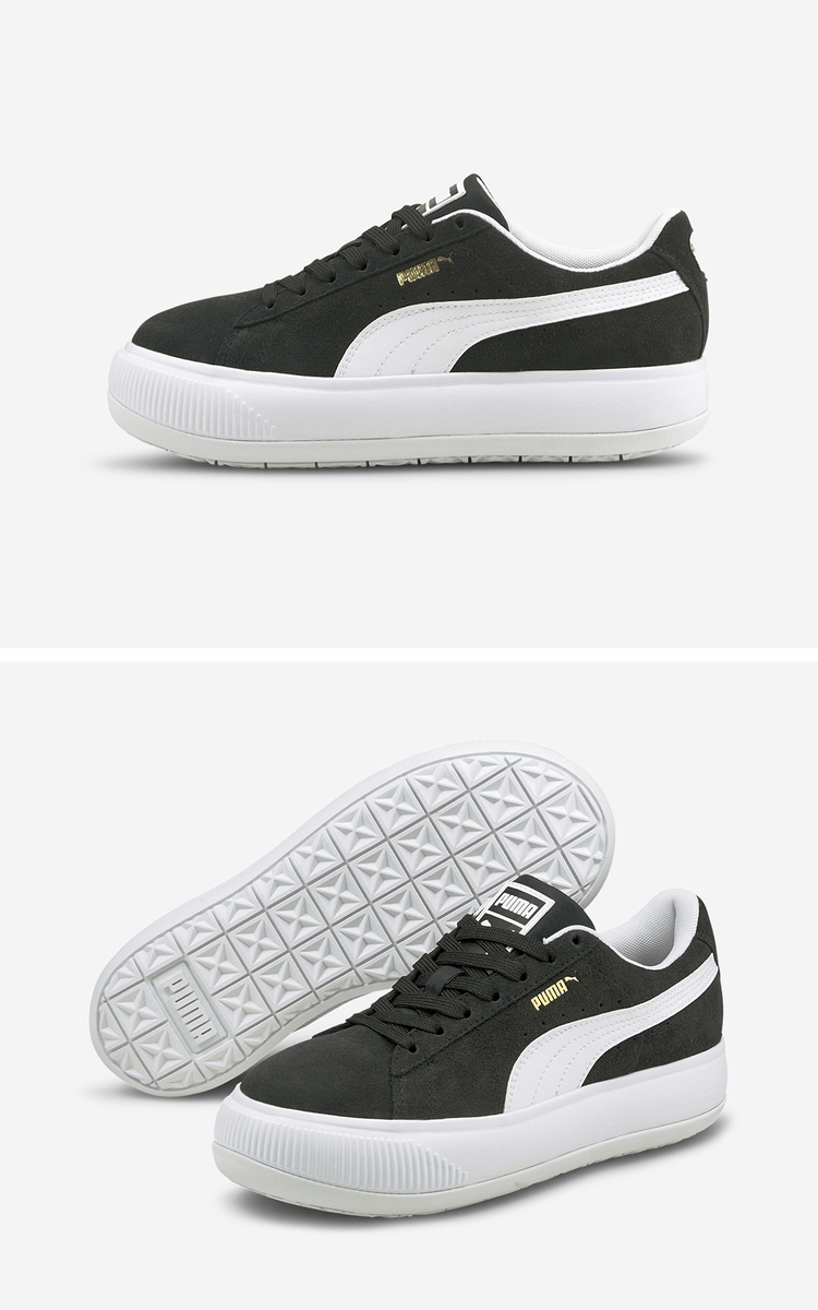 商品Puma|【Brilliant|包邮包税】彪马 Suede Mayu  运动鞋 SNEAKERS  PKI38068602 Puma Black-Puma White,价格¥268,第3张图片详细描述