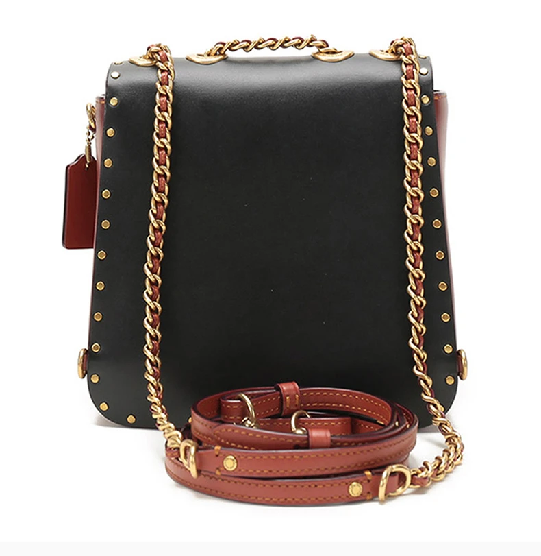 商品Coach|COACH(专柜)  女士拼色小牛皮双肩包 C2463B4NQ4 ,价格¥1492,第8张图片详细描述