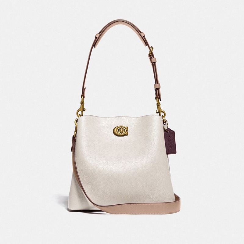 商品Coach|蔻驰女士单肩斜挎包桶包老花包（香港仓发货）,价格¥1989,第2张图片详细描述