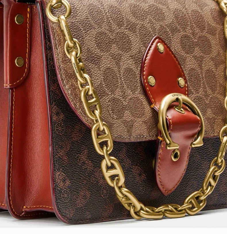 商品Coach|Coach(专柜) 女士单肩包拼色 C2418B4SI0,价格¥2847,第9张图片详细描述