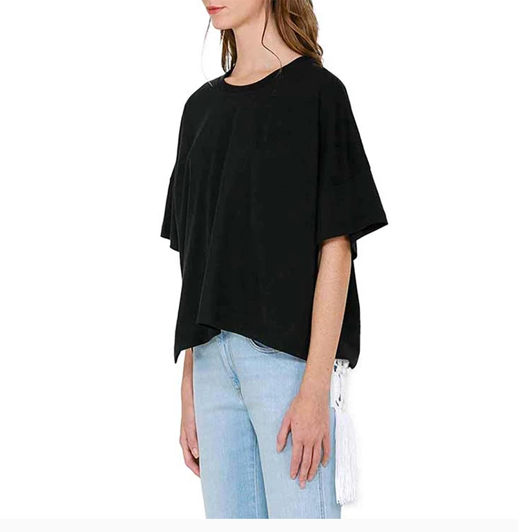 商品Loewe|LOEWE罗意威黑色棉质女士T恤 S540333XAT-1100,价格¥1762,第4张图片详细描述
