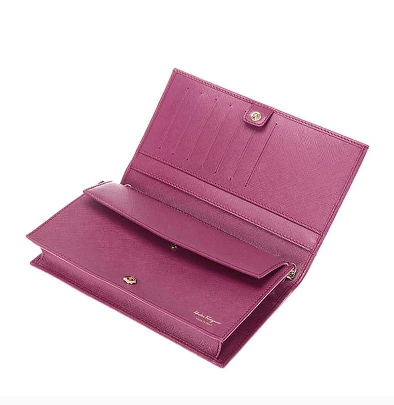 商品[国内直发] Salvatore Ferragamo|Salvatore Ferragamo 菲拉格慕 女士梅红色牛皮蝴蝶结单肩斜挎包 22-B850-0656958,价格¥3780,第6张图片详细描述