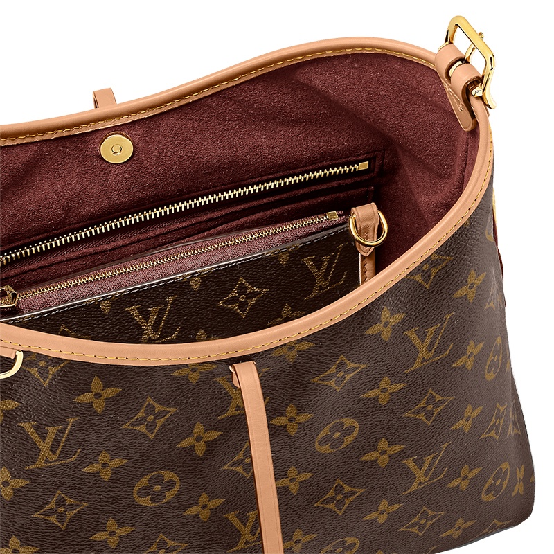 商品Louis Vuitton|【现货】路易威登 女士小号棕色老花帆布配皮磁扣单肩包 M46203,价格¥21599,第7张图片详细描述