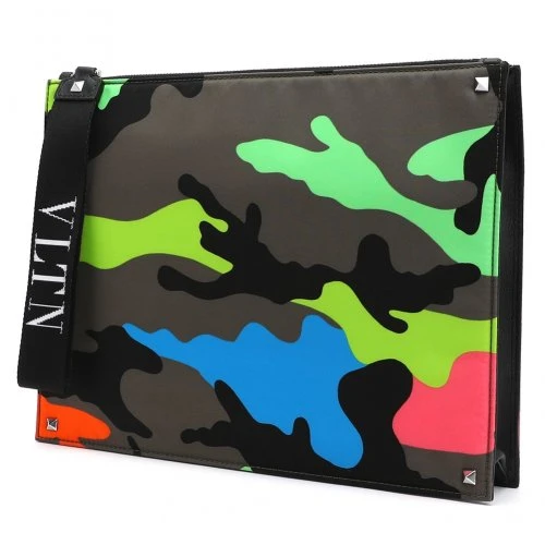 商品Valentino|VALENTINO 女士迷彩手拿包 SY2B0692-ZPP-PH9,价格¥3570,第1张图片详细描述