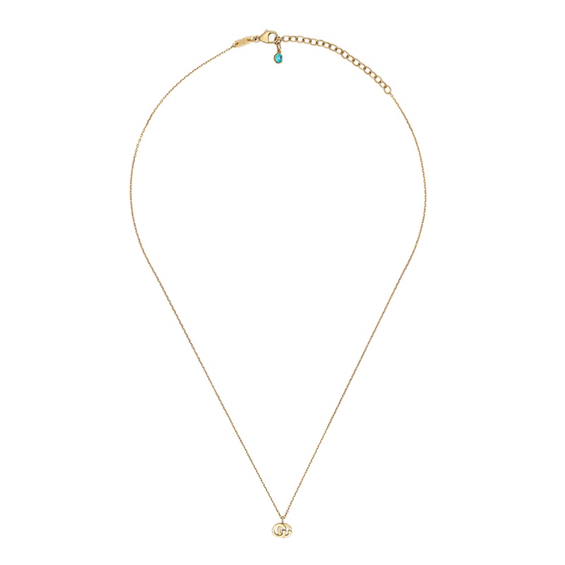商品Gucci|GUCCI/古驰 double G系列 18k金黄金双G吊坠龙虾扣项链,价格¥9338,第2张图片详细描述