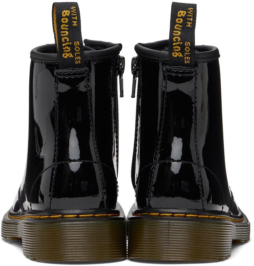 商品Dr. Martens|Kids Black Patent 1460 Big Kids Boots,价格¥587,第4张图片详细描述