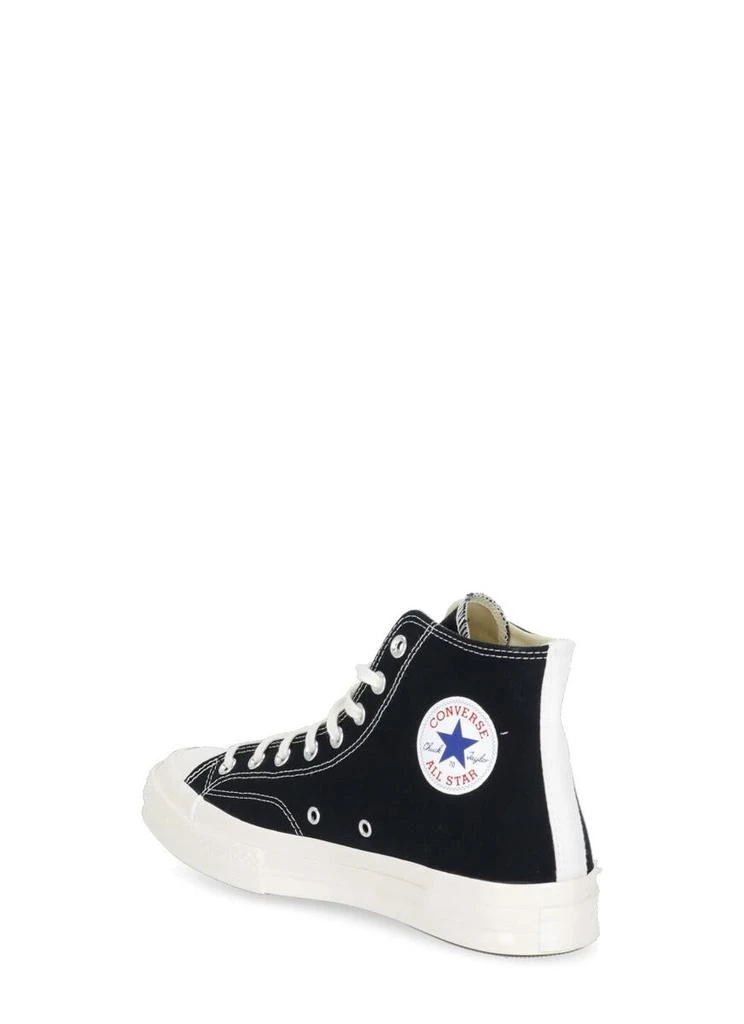 商品COMME DES GARCONS PLAY CONVERSE|COMME DES GARCONS PLAY CONVERSE Sneakers Black,价格¥1188,第3张图片详细描述