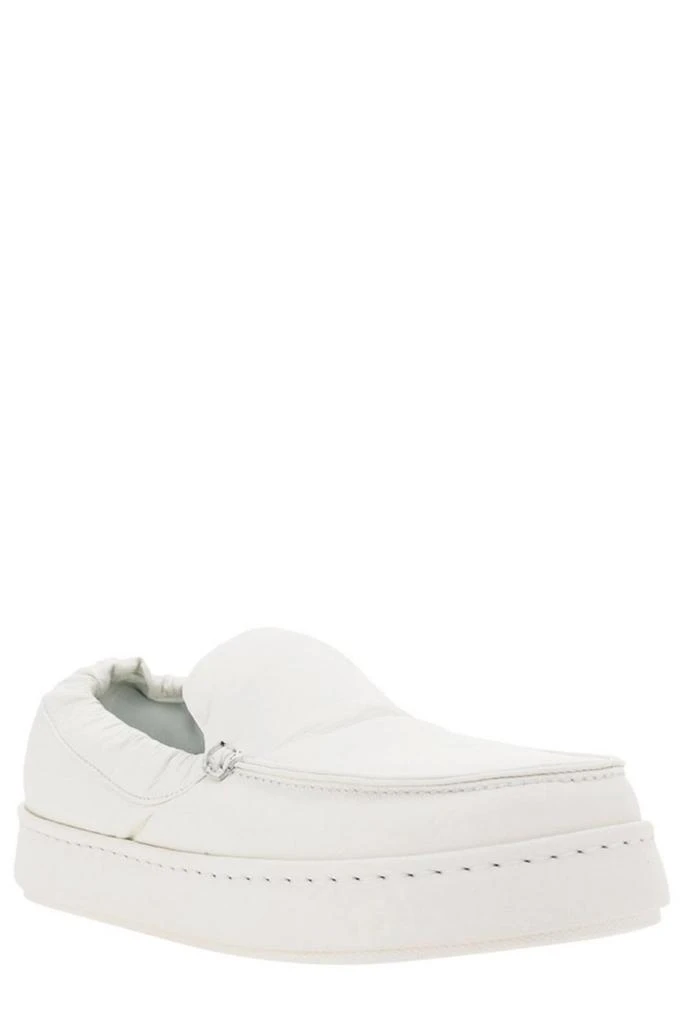 商品Zegna|Zegna Almond Toe Padded Loafers,价格¥4236,第2张图片详细描述