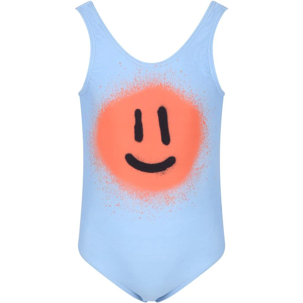 商品MOLO|Light-blue Swimsuit For Girl With Smiley,价格¥595,第1张图片