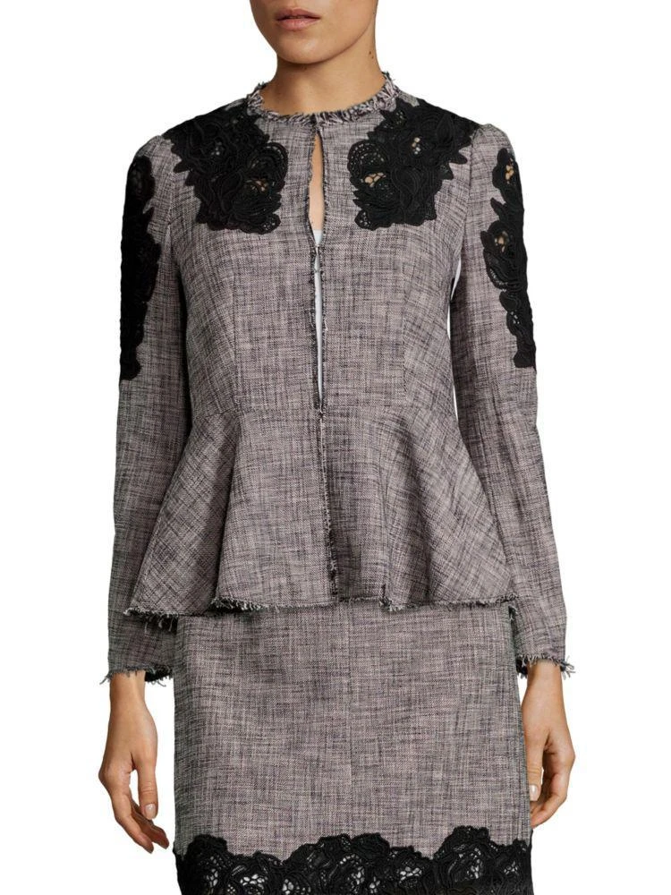 商品Rebecca Taylor|Slub Lace Inset Jacket,价格¥1835,第3张图片详细描述