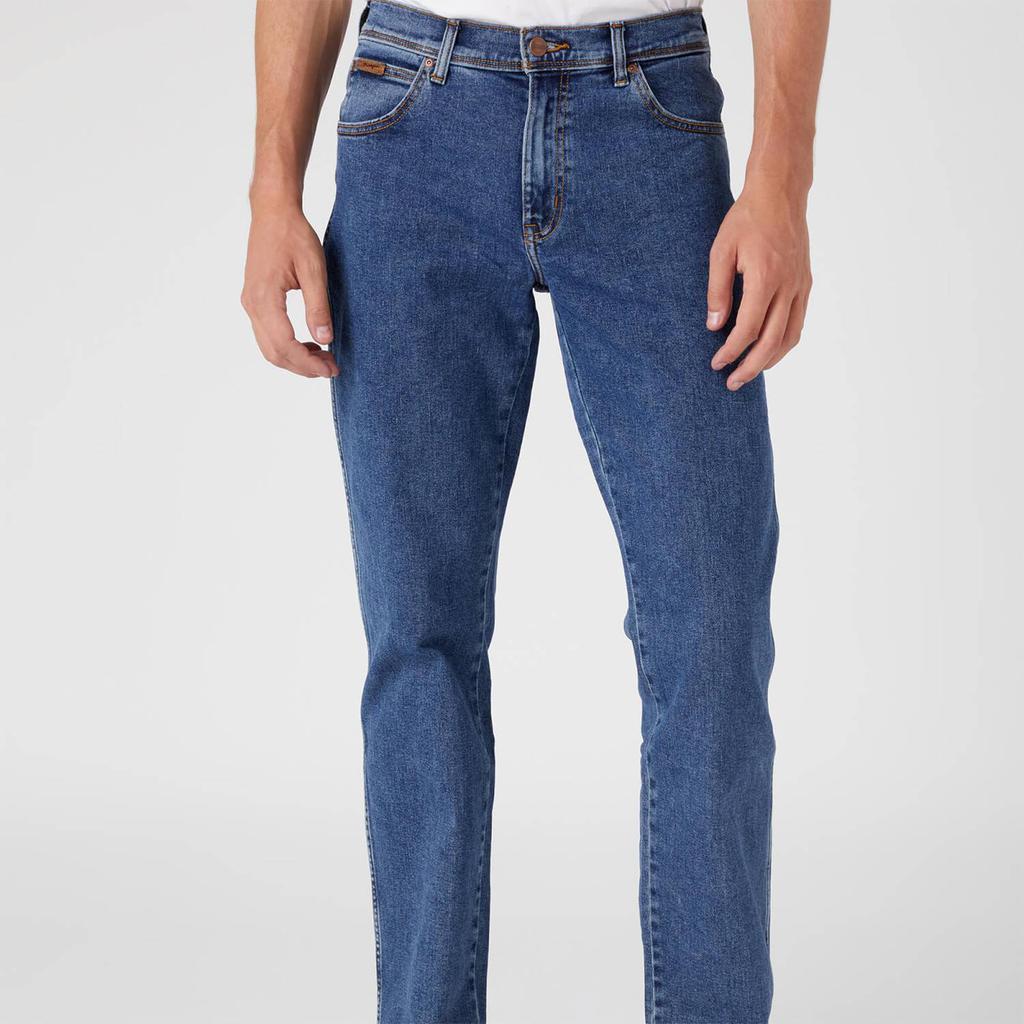 商品Wrangler|Wrangler Men's Texas Original Regular Straight Leg Jeans - Stonewash,价格¥636,第3张图片详细描述
