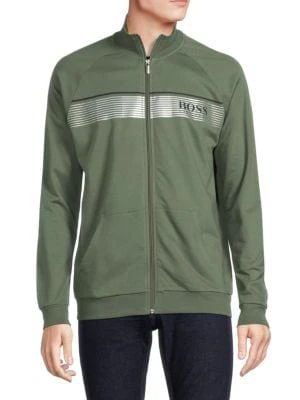 商品Hugo Boss|Stand-Collar Zip-Up Logo Jacket,价格¥263,第1张图片