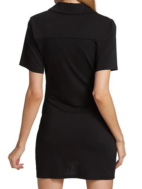 商品Alice + Olivia|Marsha Ruched Polo T-Shirt Dress,价格¥1861,第7张图片详细描述