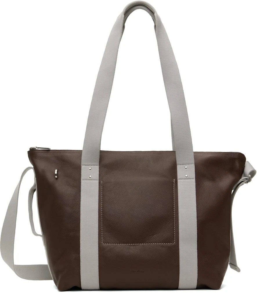 商品Rick Owens|Brown Hollywood Trolley Tote,价格¥5974,第1张图片