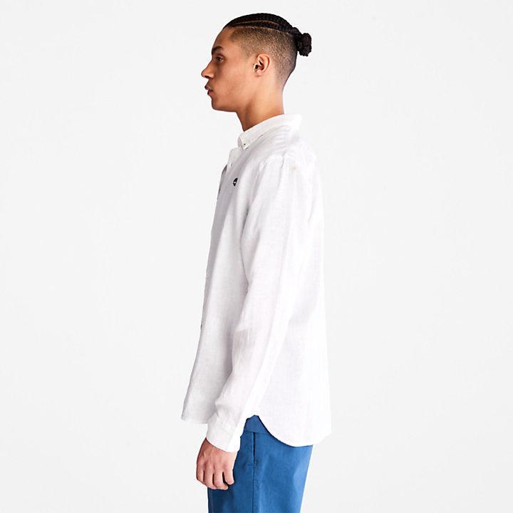 商品Timberland|Mill River LS Linen Shirt for Men in White,价格¥800,第6张图片详细描述