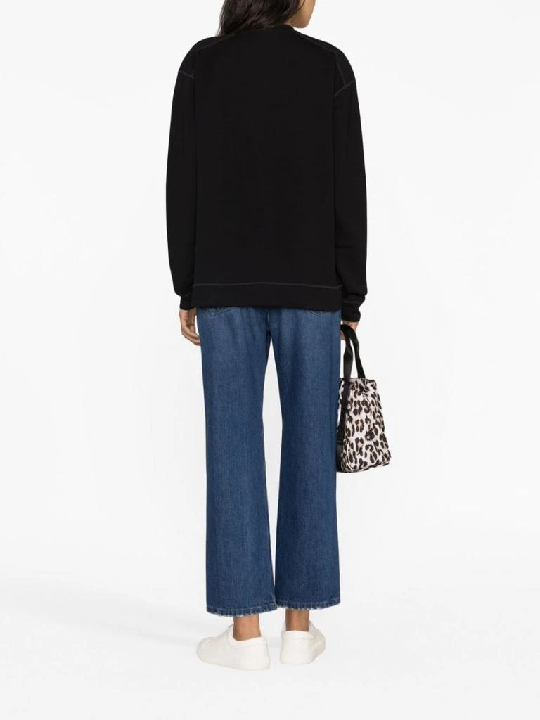 商品Ganni|GANNI - Organic Cotton Crewneck Sweatshirt,价格¥1463,第2张图片详细描述