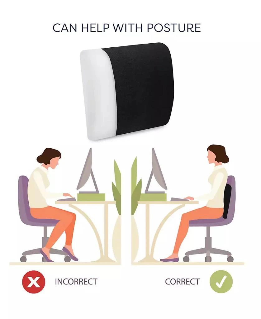 Lumbar Back Support Memory Foam Accessory Pillow 商品