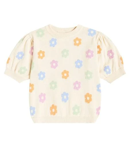 商品The New Society|Kent knitted floral cotton T-shirt,价格¥567,第1张图片