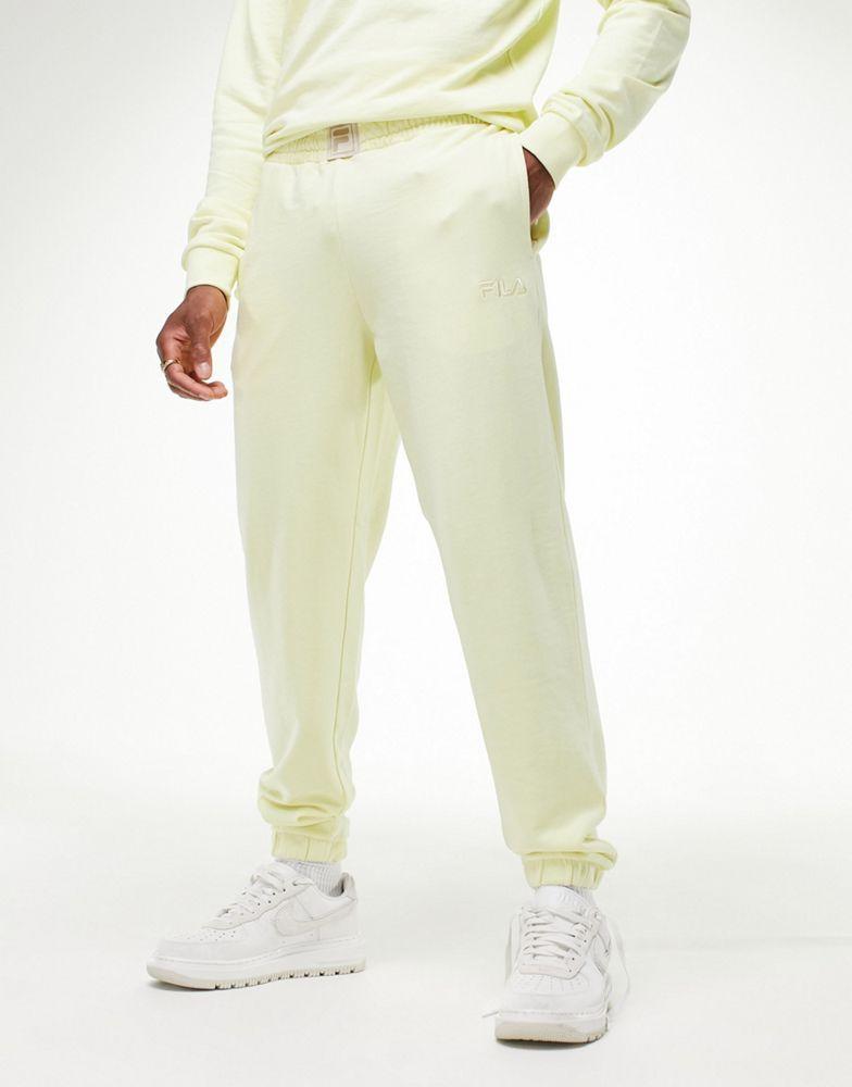 商品Fila|Fila logo joggers in yellow - exclusive to ASOS,价格¥265,第6张图片详细描述