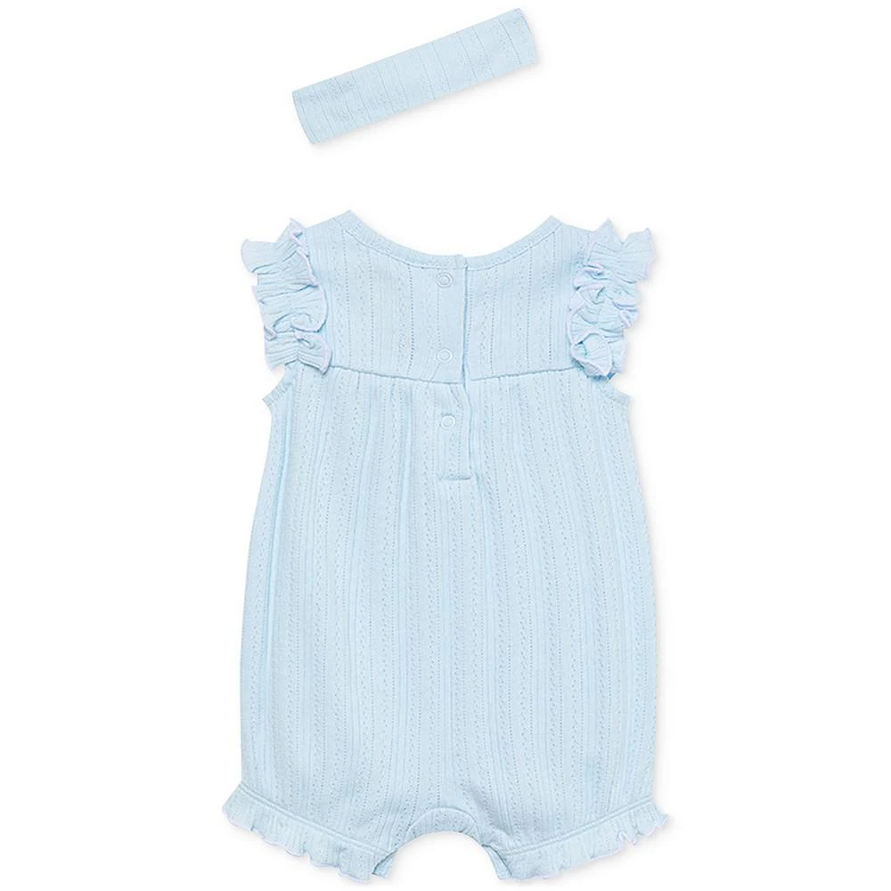 商品Little Me|Baby Girls Garden Romper and Headband, 2 Piece Set Set,价格¥67,第2张图片详细描述