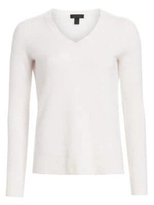 商品Saks Fifth Avenue|COLLECTION Featherweight Cashmere V-Neck Sweater,价格¥315,第5张图片详细描述