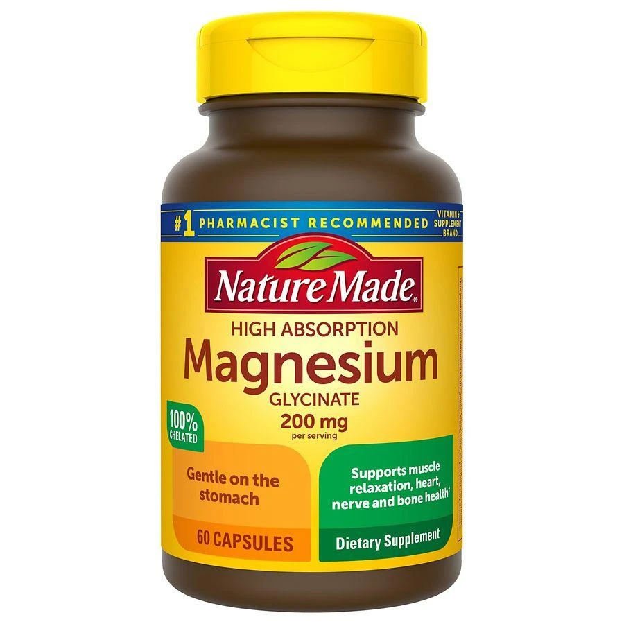 商品Nature Made|Magnesium Glycinate 200 mg Capsules,价格¥193,第1张图片