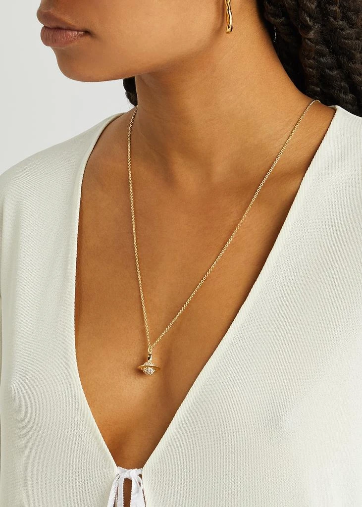 商品Vivienne Westwood|Carmela crystal-embellished orb necklace,价格¥1468,第2张图片详细描述