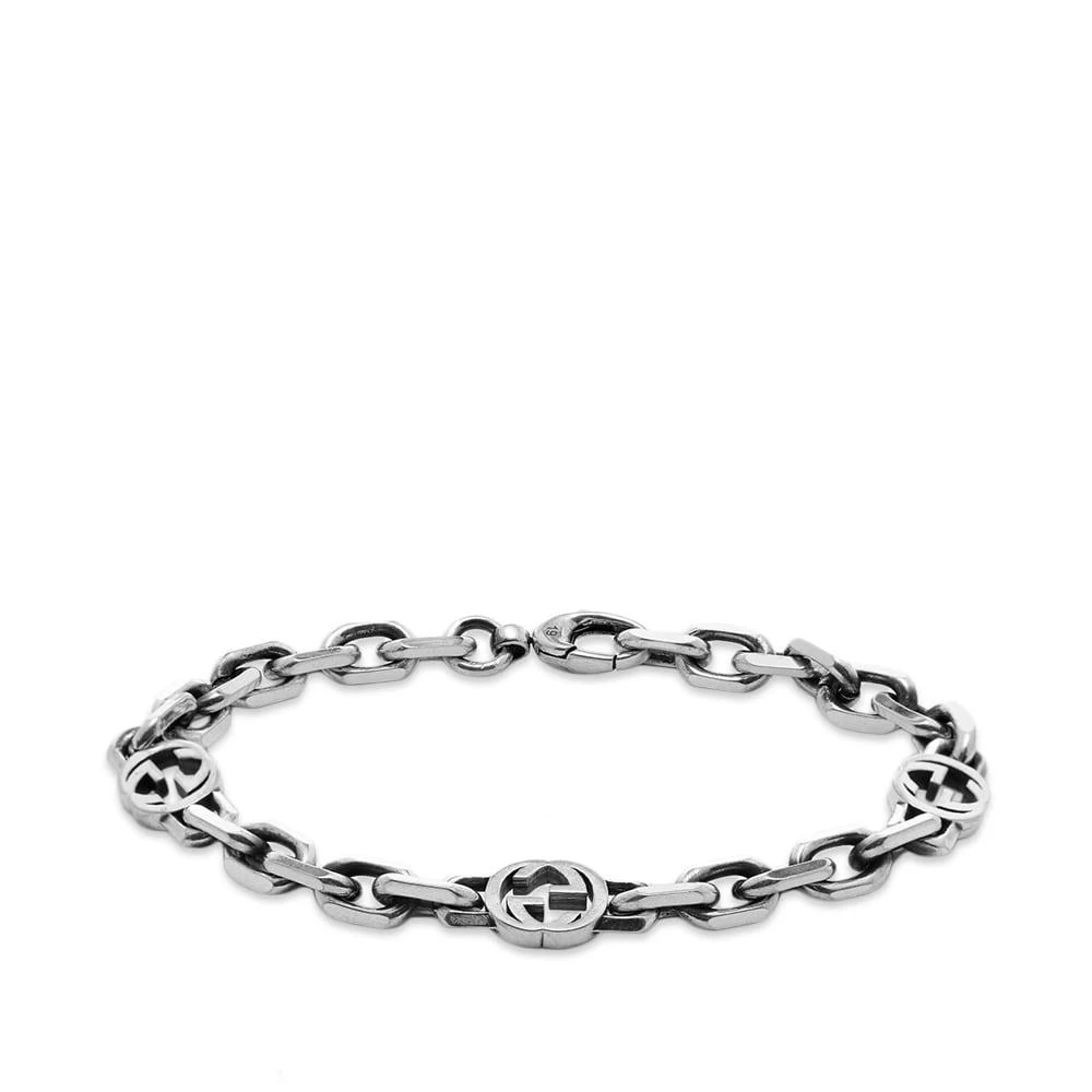 商品Gucci|Gucci Interlocking G Bracelet M,价格¥2135,第1张图片